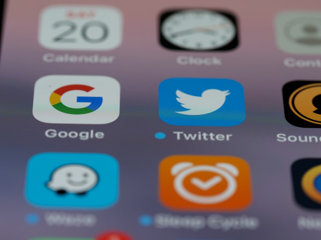 phone screen with social media
